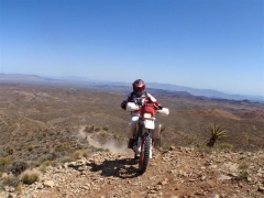 Kurt coming up a hill at Nelson