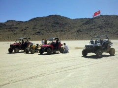 Dry lake bed in Johnson Valley