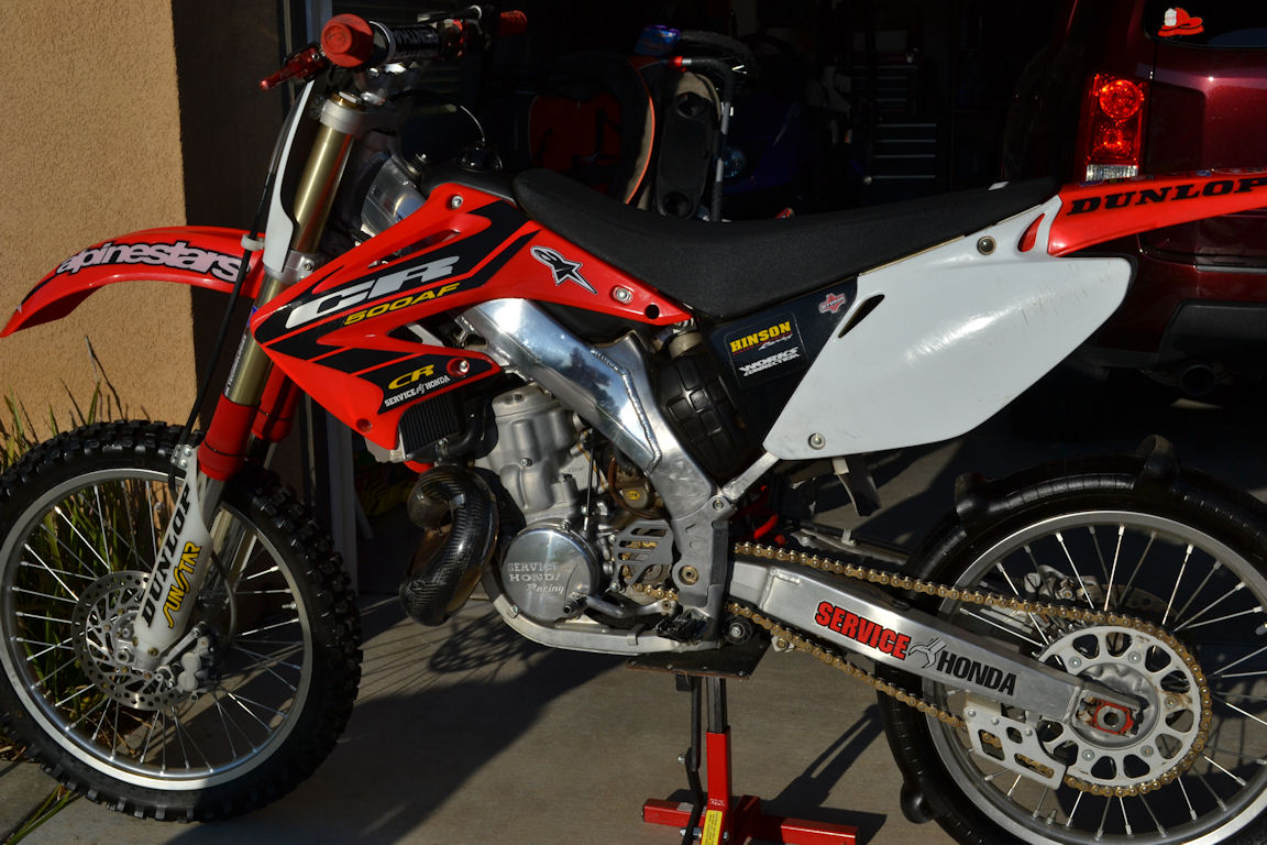 Service honda 2025 cr500af for sale