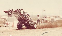 Me Doing Wheelie at Sand Drags 40 years ago