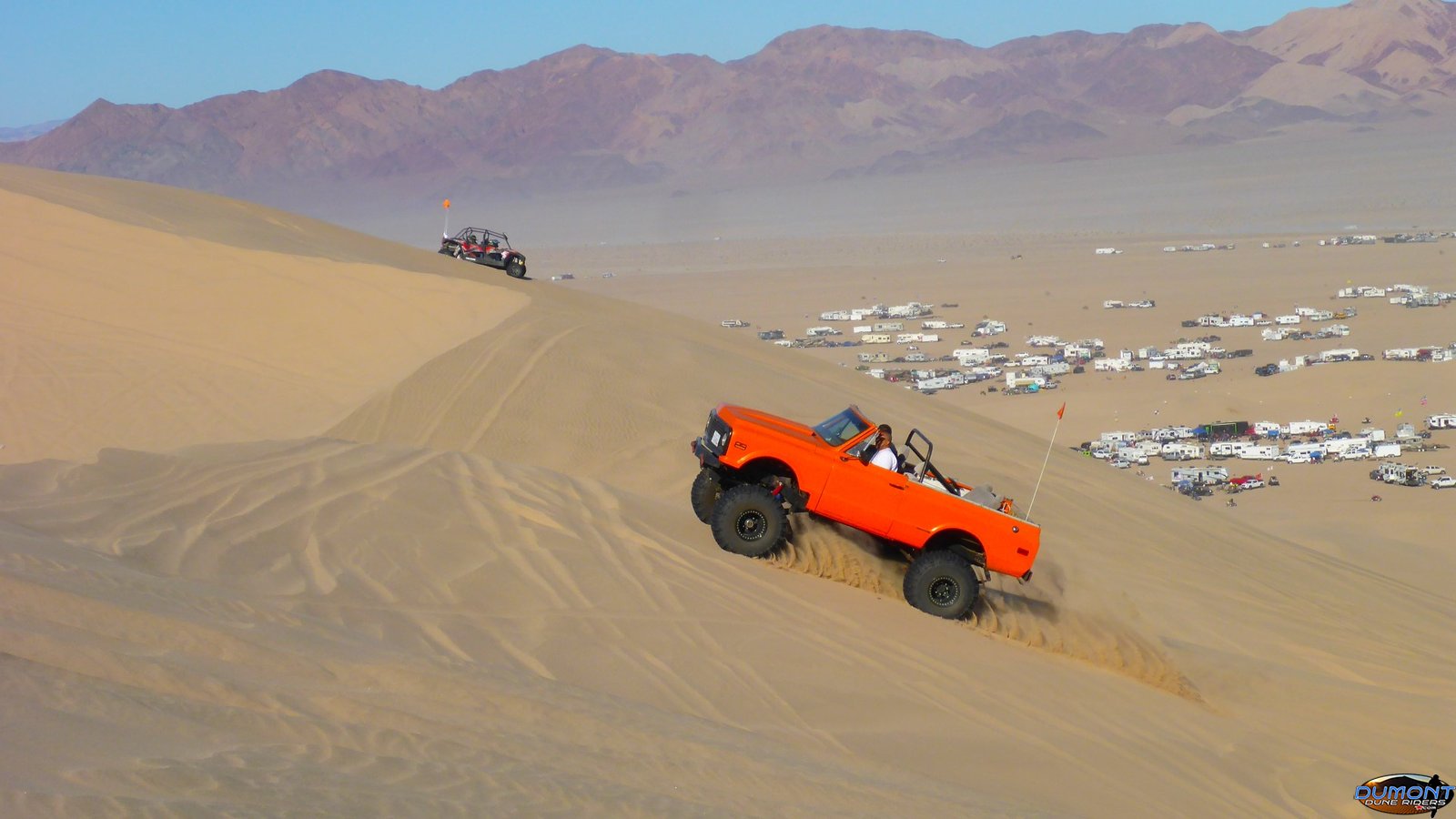 Orange Blazer playing the sand, Halloween 2017