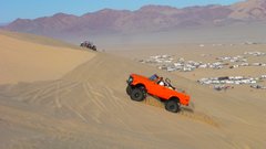 Orange Blazer playing the sand, Halloween 2017