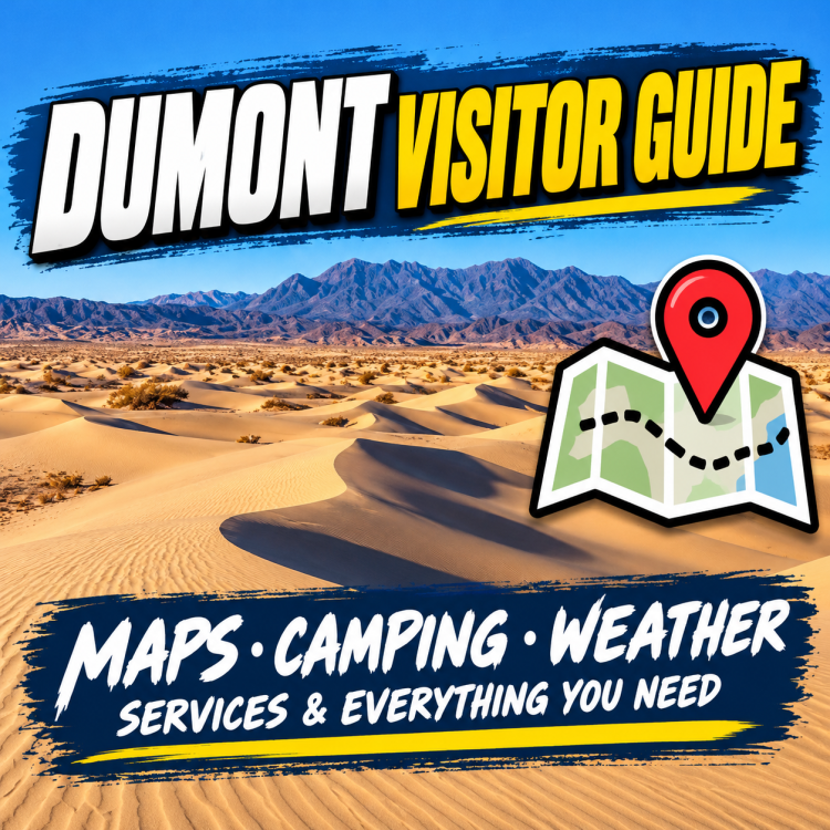 Dumont Dunes Visitor Guide - Maps, camping, weather and services